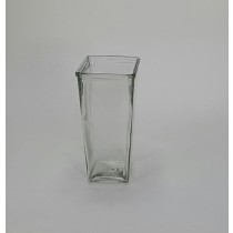 Clear Tapered Glass Rose Vase
