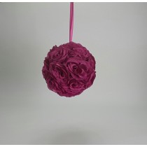 Silk Flower Roseball 10 inch Fiusa
