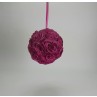 Silk Flower Roseball 10 inch Fiusa